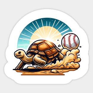 Endangered Beauty Baseball Desert Tortoise Sticker